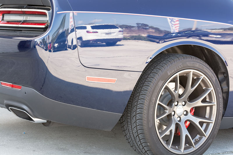 2015 Dodge Challenger Polished Side Marker Trim 4Pc
